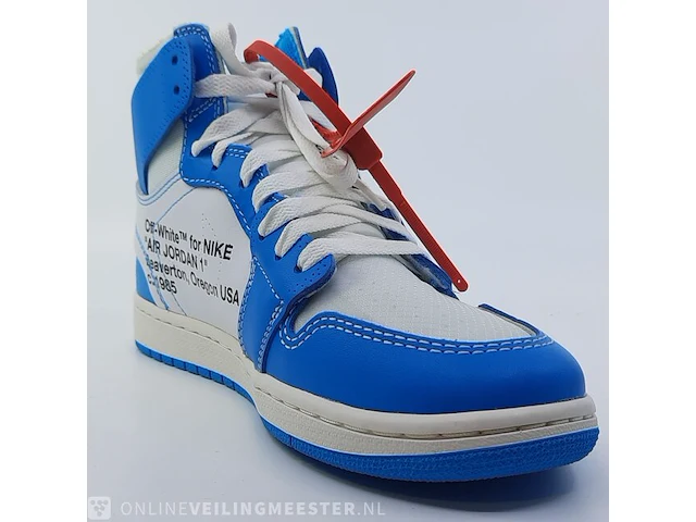 Paar sneakers, maat 40 1/2 nike, air jordan 1 x off white aq0818-148 - afbeelding 8 van  26