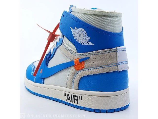 Paar sneakers, maat 40 1/2 nike, air jordan 1 x off white aq0818-148 - afbeelding 10 van  26