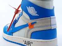 Paar sneakers, maat 40 1/2 nike, air jordan 1 x off white aq0818-148 - afbeelding 10 van  26