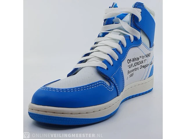 Paar sneakers, maat 40 1/2 nike, air jordan 1 x off white aq0818-148 - afbeelding 11 van  26