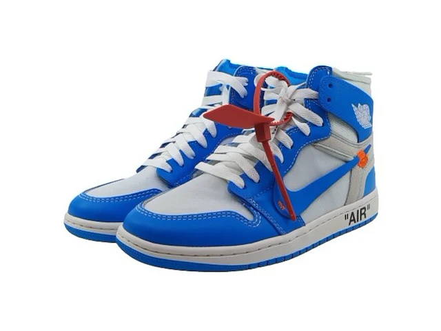 Paar sneakers, maat 40 1/2 nike, air jordan 1 x off white aq0818-148 - afbeelding 1 van  26