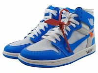 Paar sneakers, maat 40 1/2 nike, air jordan 1 x off white aq0818-148