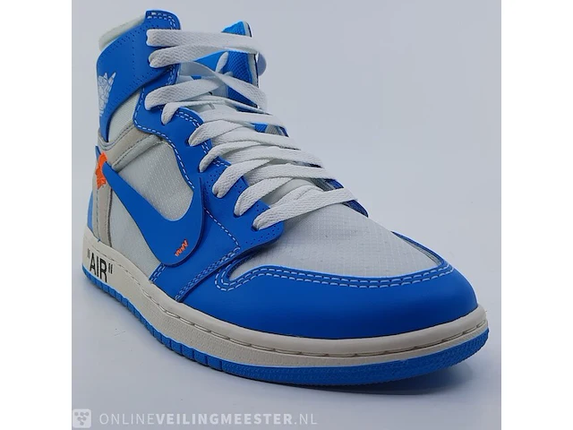 Paar sneakers, maat 40 1/2 nike, air jordan 1 x off white aq0818-148 - afbeelding 13 van  26