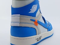 Paar sneakers, maat 40 1/2 nike, air jordan 1 x off white aq0818-148 - afbeelding 14 van  26