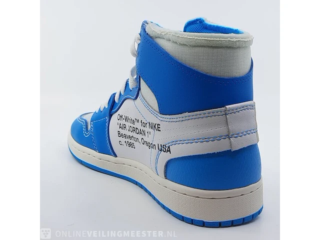 Paar sneakers, maat 40 1/2 nike, air jordan 1 x off white aq0818-148 - afbeelding 15 van  26