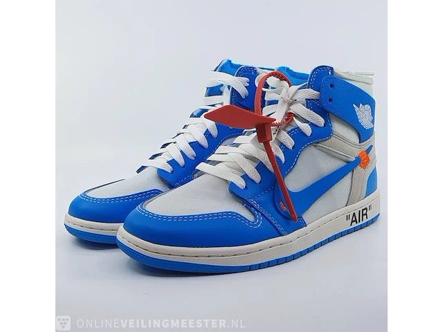 Paar sneakers, maat 40 1/2 nike, air jordan 1 x off white aq0818-148 - afbeelding 12 van  26