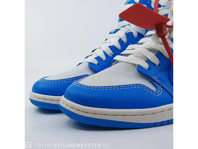 Paar sneakers, maat 40 1/2 nike, air jordan 1 x off white aq0818-148 - afbeelding 20 van  26