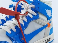 Paar sneakers, maat 40 1/2 nike, air jordan 1 x off white aq0818-148 - afbeelding 21 van  26