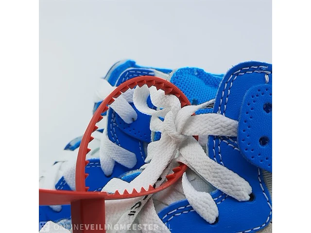 Paar sneakers, maat 40 1/2 nike, air jordan 1 x off white aq0818-148 - afbeelding 22 van  26