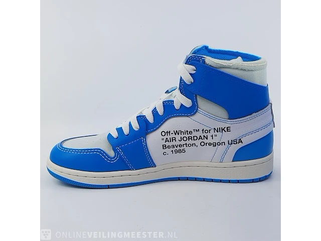 Paar sneakers, maat 40 1/2 nike, air jordan 1 x off white aq0818-148 - afbeelding 24 van  26