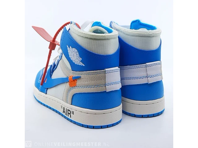 Paar sneakers, maat 40 1/2 nike, air jordan 1 x off white aq0818-148 - afbeelding 25 van  26