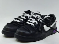 Paar sneakers, maat 40 1/2 nike, dunk low - dm1602-001 "off-white" - afbeelding 1 van  12