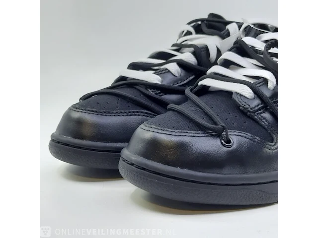 Paar sneakers, maat 40 1/2 nike, dunk low - dm1602-001 "off-white" - afbeelding 5 van  12