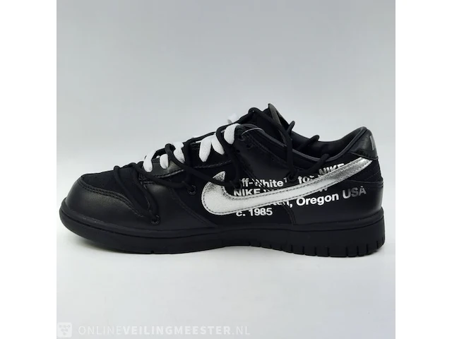 Paar sneakers, maat 40 1/2 nike, dunk low - dm1602-001 "off-white" - afbeelding 9 van  12