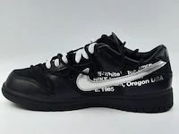 Paar sneakers, maat 40 1/2 nike, dunk low - dm1602-001 "off-white" - afbeelding 9 van  12