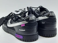 Paar sneakers, maat 40 1/2 nike, dunk low - dm1602-001 "off-white" - afbeelding 10 van  12