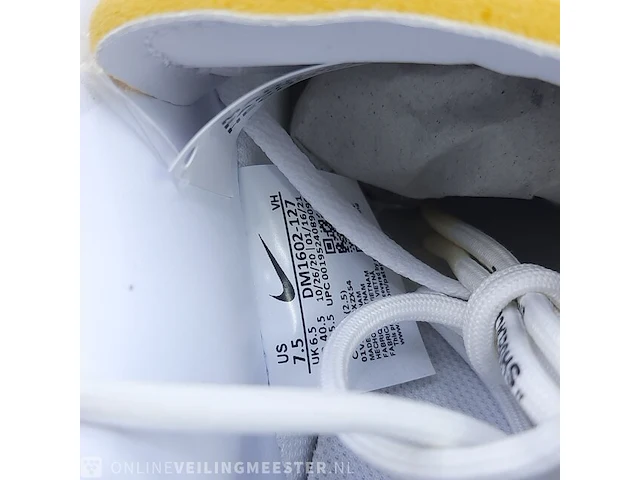 Paar sneakers, maat 40 1/2 nike, dunk low x off white dm1602-127 - afbeelding 4 van  28