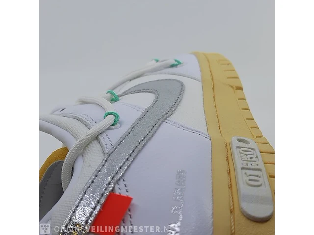Paar sneakers, maat 40 1/2 nike, dunk low x off white dm1602-127 - afbeelding 5 van  28