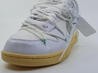 Paar sneakers, maat 40 1/2 nike, dunk low x off white dm1602-127 - afbeelding 8 van  28
