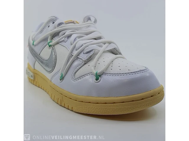 Paar sneakers, maat 40 1/2 nike, dunk low x off white dm1602-127 - afbeelding 15 van  28