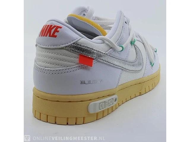 Paar sneakers, maat 40 1/2 nike, dunk low x off white dm1602-127 - afbeelding 16 van  28