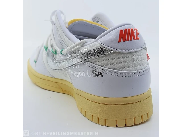 Paar sneakers, maat 40 1/2 nike, dunk low x off white dm1602-127 - afbeelding 17 van  28