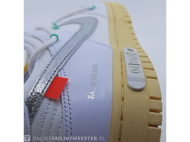 Paar sneakers, maat 40 1/2 nike, dunk low x off white dm1602-127 - afbeelding 19 van  28