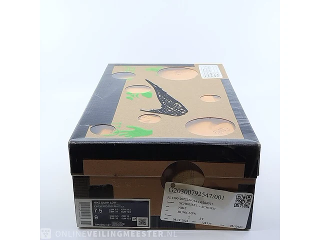 Paar sneakers, maat 40 1/2 nike, dunk low x off white dm1602-127 - afbeelding 21 van  28