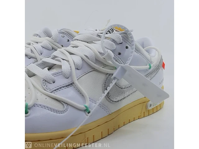 Paar sneakers, maat 40 1/2 nike, dunk low x off white dm1602-127 - afbeelding 23 van  28