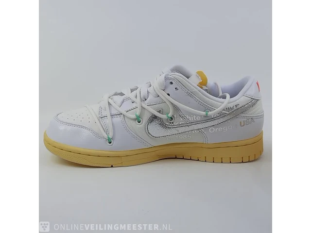 Paar sneakers, maat 40 1/2 nike, dunk low x off white dm1602-127 - afbeelding 25 van  28