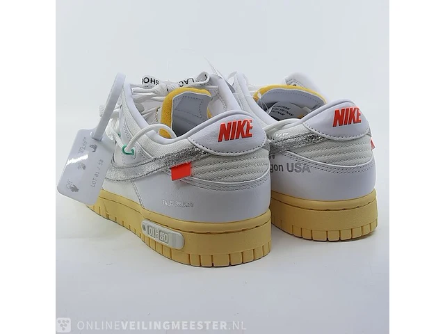 Paar sneakers, maat 40 1/2 nike, dunk low x off white dm1602-127 - afbeelding 26 van  28