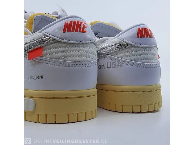 Paar sneakers, maat 40 1/2 nike, dunk low x off white dm1602-127 - afbeelding 28 van  28
