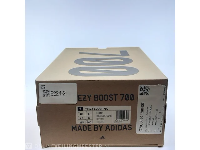 Paar sneakers, maat 42 adidas, yeezy boost 700 ee9614 - afbeelding 9 van  9