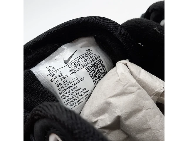 Paar sneakers, maat 42, nike, air max one dq0299-001 - afbeelding 9 van  10