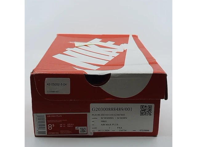 Paar sneakers, maat 42 nike, air max plus ci2368-001 - afbeelding 3 van  11