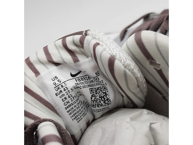 Paar sneakers, maat 43, nike, air max 1 fb8916-100 - afbeelding 9 van  10