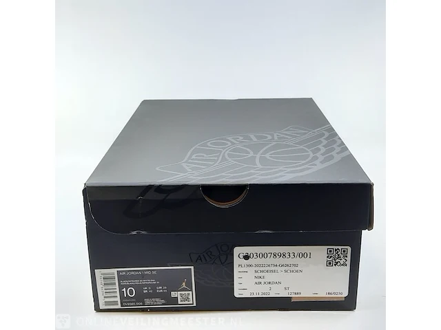 Paar sneakers, maat 44 nike, air jordan 1 mid se - dv9565-006 - afbeelding 3 van  11