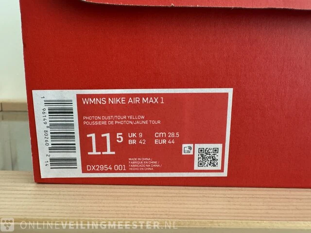 Paar sneakers maat 44 nike, air max 1 - afbeelding 5 van  5