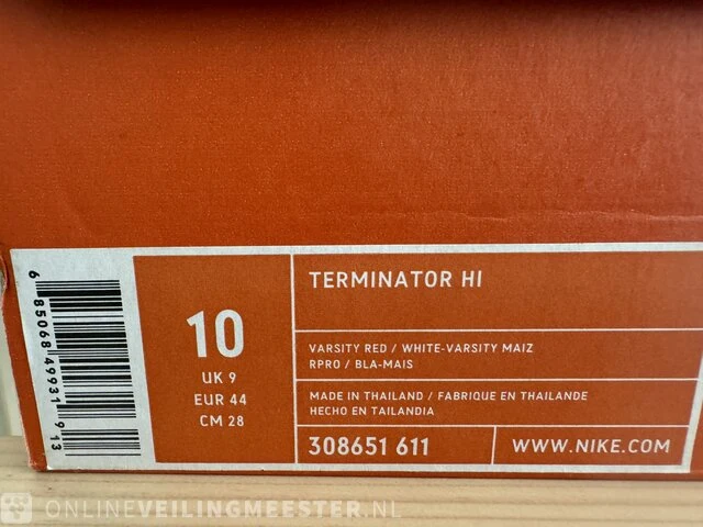 Paar sneakers maat 44 nike, terminator hi - afbeelding 5 van  5