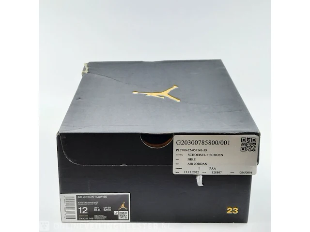 Paar sneakers, maat 46 nike, air jordan 1 low se - afbeelding 2 van  10