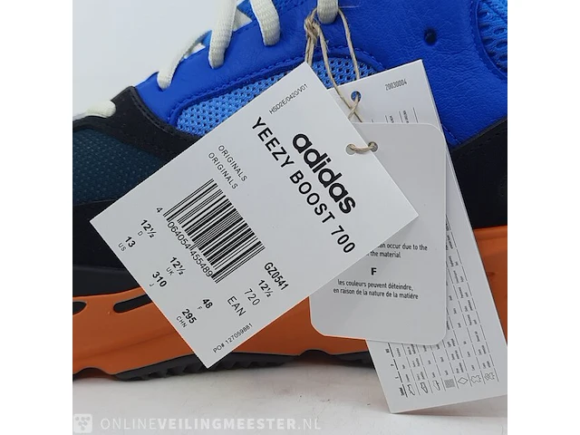 Paar sneakers, maat 48 adidas, yeezy boost 700 - gz0541 - afbeelding 9 van  11