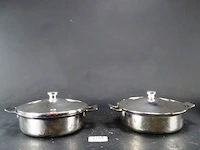 Paar sola verzilverde pannen - afbeelding 2 van  5