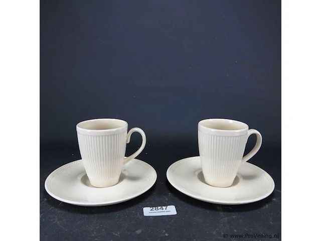 Paar wedgwood kop en schotels - afbeelding 1 van  5