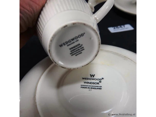 Paar wedgwood kop en schotels - afbeelding 5 van  5