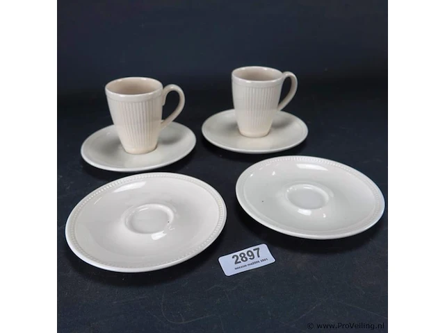Paar wedgwood kop en schotels - afbeelding 1 van  5