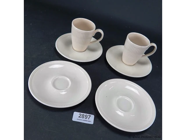 Paar wedgwood kop en schotels - afbeelding 2 van  5