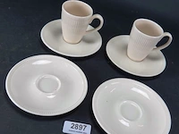 Paar wedgwood kop en schotels - afbeelding 2 van  5