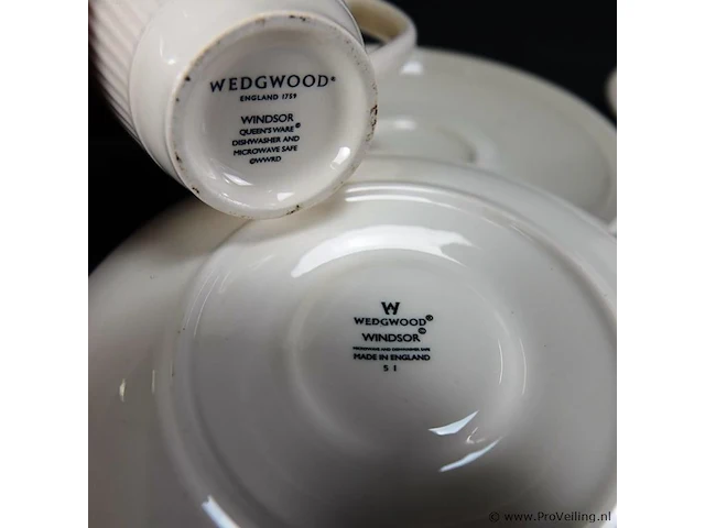 Paar wedgwood kop en schotels - afbeelding 5 van  5