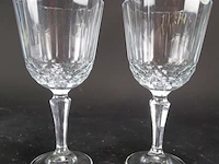 Paar zware kristallen glazen - afbeelding 1 van  5