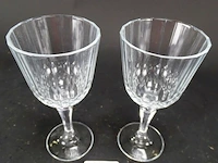 Paar zware kristallen glazen - afbeelding 2 van  5
